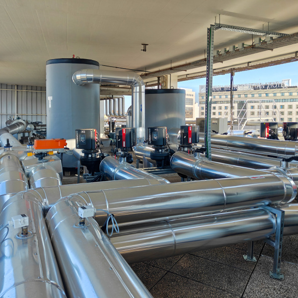 zona técnica AVAC edificio Egas Moniz